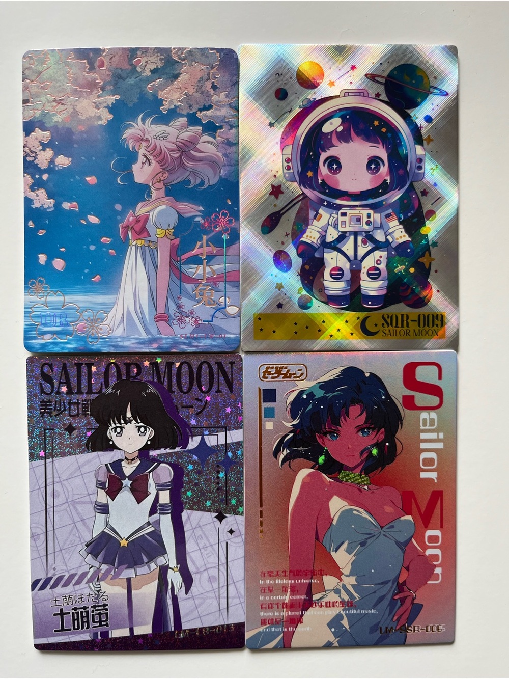 Lot of 4 Sailor Moon Fan Art Cards